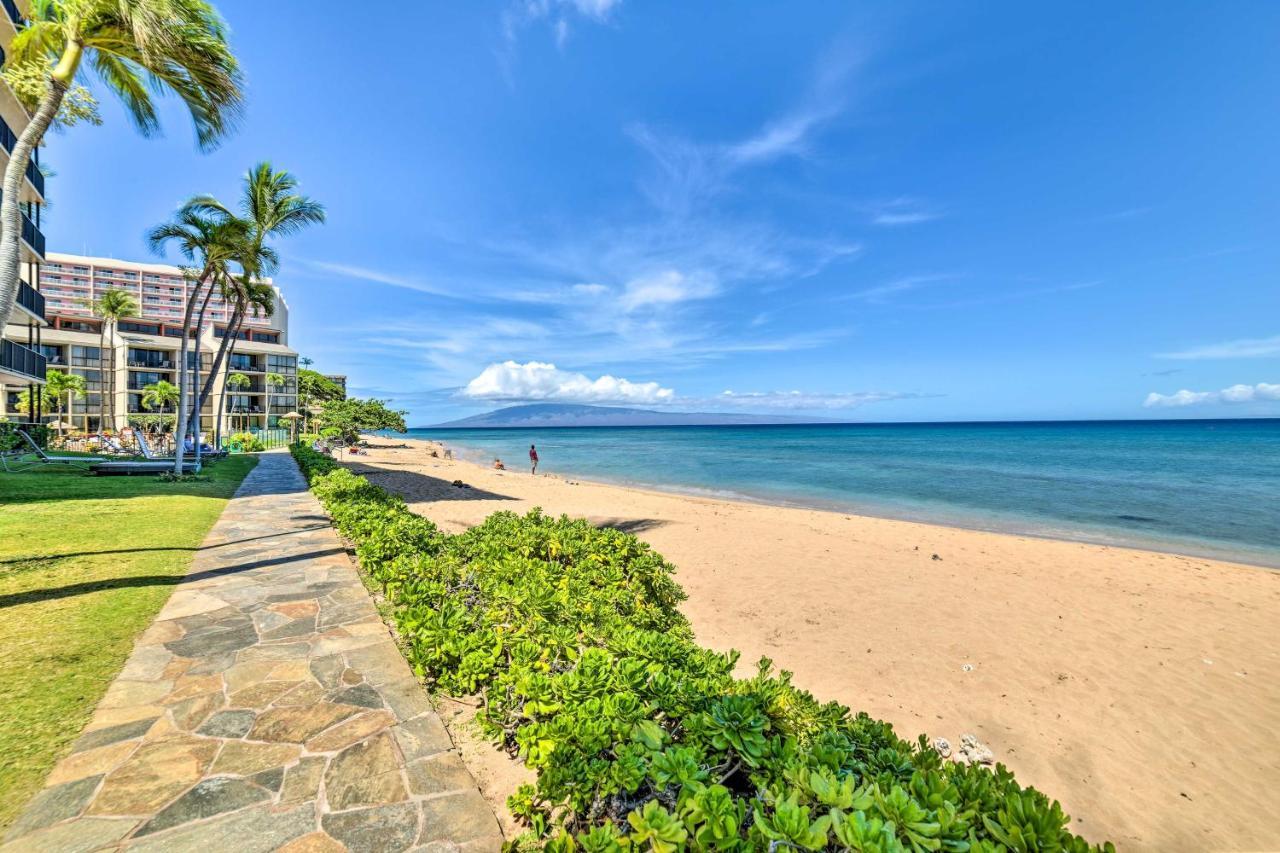 Cute Beachfront Condo With Lanai And Resort Pools Kahana Eksteriør billede