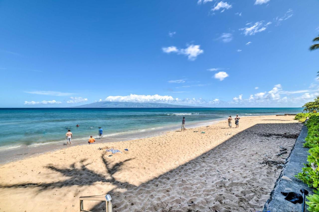 Cute Beachfront Condo With Lanai And Resort Pools Kahana Eksteriør billede