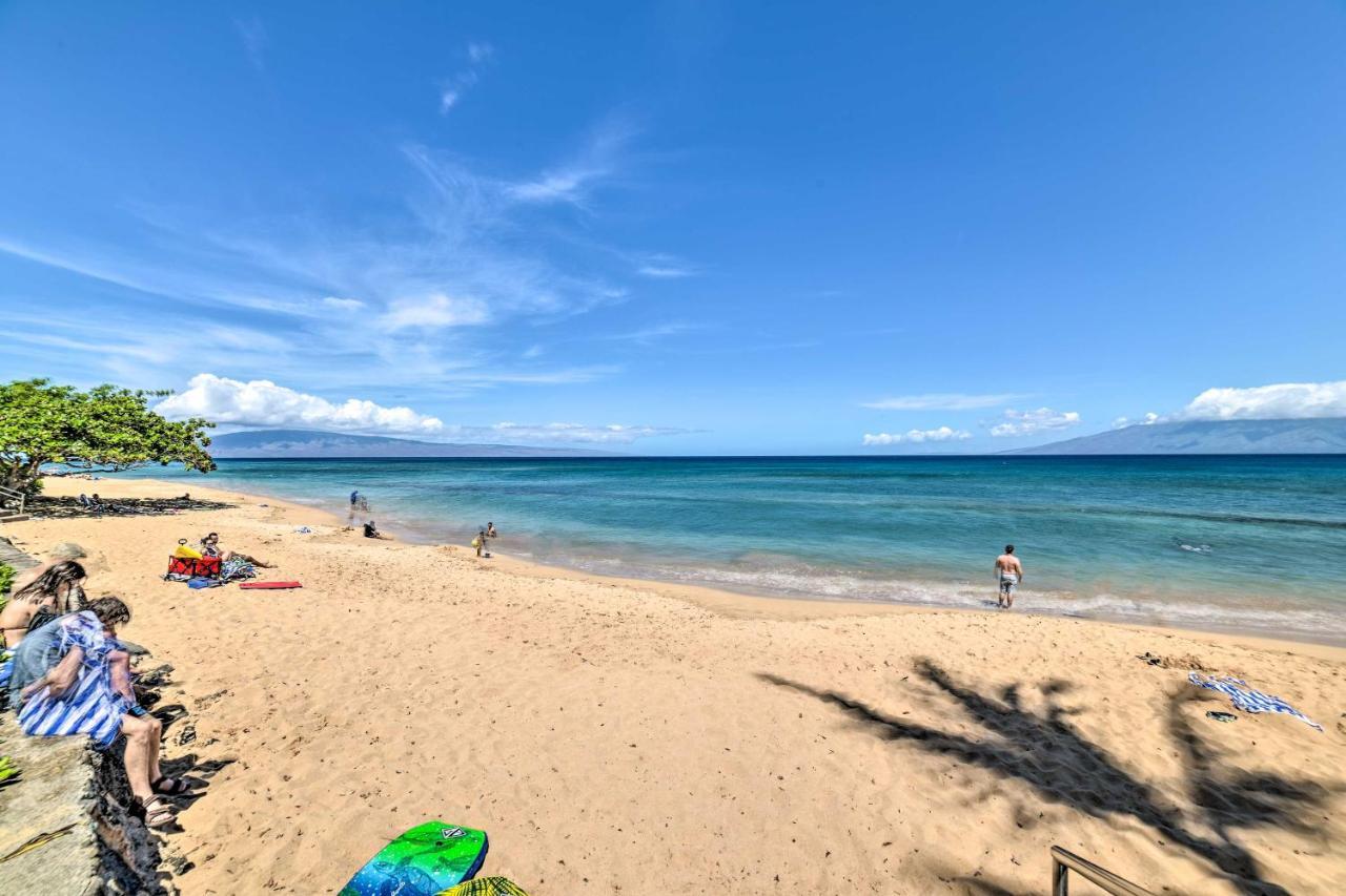 Cute Beachfront Condo With Lanai And Resort Pools Kahana Eksteriør billede